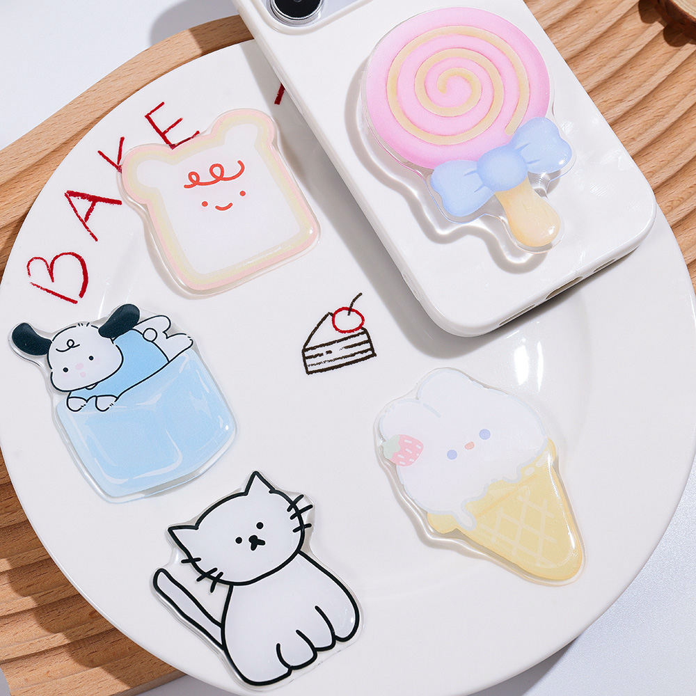 Phone Accessories And Gadgets - Cute Cartoon Grip Tok Acrylic Foldable