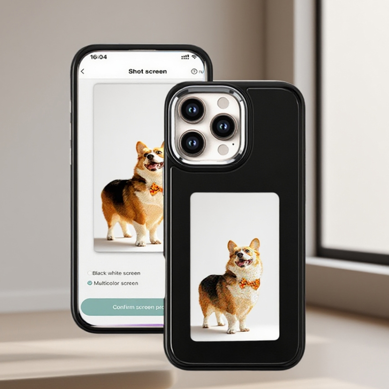 Phone Accessories And Gadgets - DIY E-Ink Screen Phone Case NFC