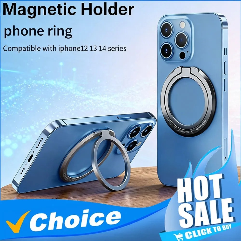 Phone Accessories And Gadgets - Magnetic Phone Ring Holder Removable Finger