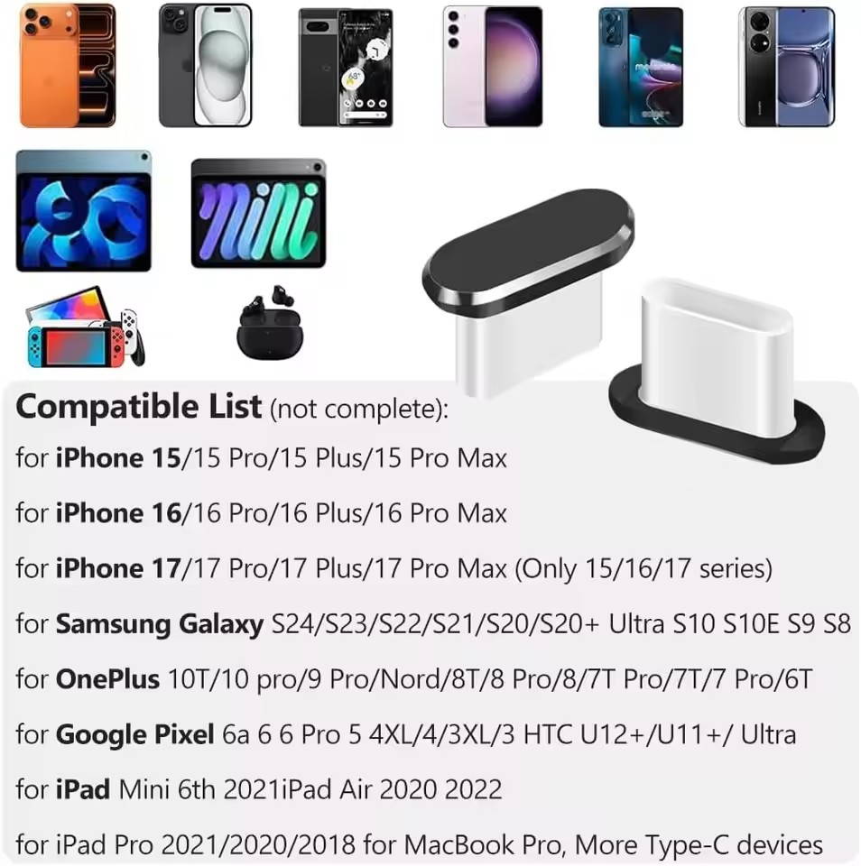 4Pcs USB C Dust Plug With Clea - огляд і ціна Usb C Hub