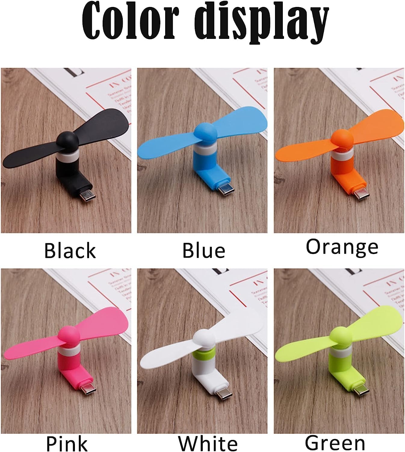 2pcs Type-C Mini Portable Micr - огляд і ціна Phone Cooling Fan