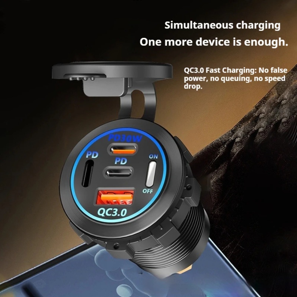 83W PD QC3.0 4-Port Car Charge - огляд і ціна Usb C Hub