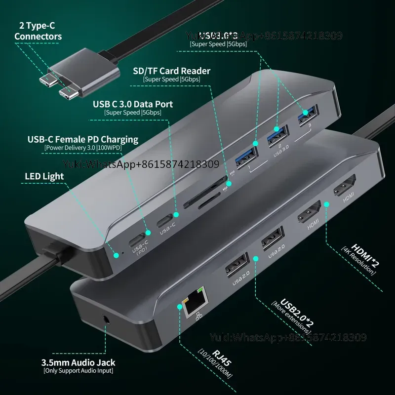 Hot Selling Dual Display Scree - огляд і ціна Usb C Hub