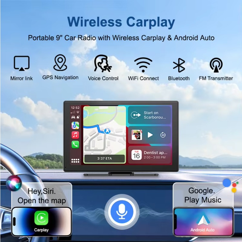 9 Inch Carplay Smart Screen Di - огляд і ціна Micro Sd Card