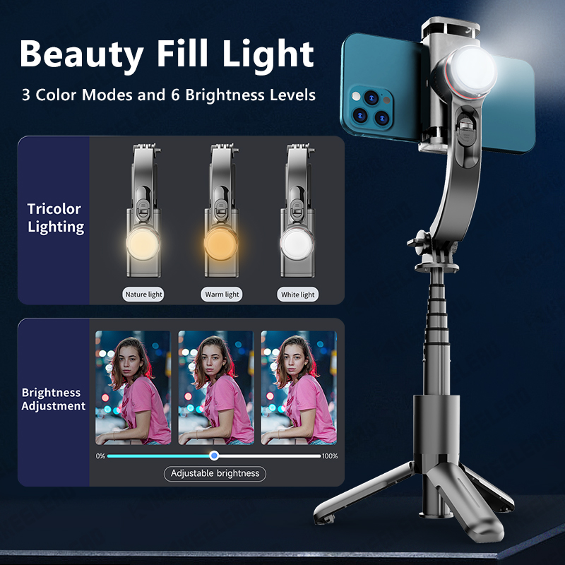TOKQI Gimbal Stabilizer Anti-S - огляд і ціна Selfie Stick Tripod