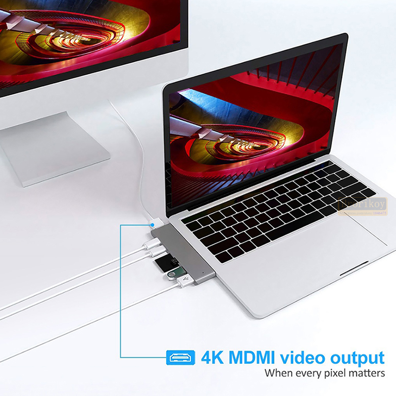 USB C Hub USB-C Duo 7-in-2 for - огляд і ціна Micro Sd Card