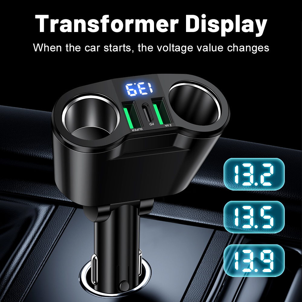 USB Car Charger Adapter Type C - огляд і ціна Usb C Hub