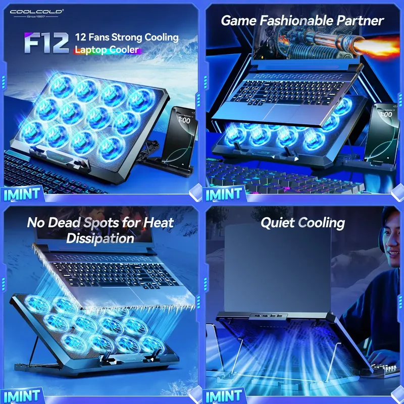 COOLCOLD Laptop Cooling Pad wi - огляд і ціна Phone Cooling Fan