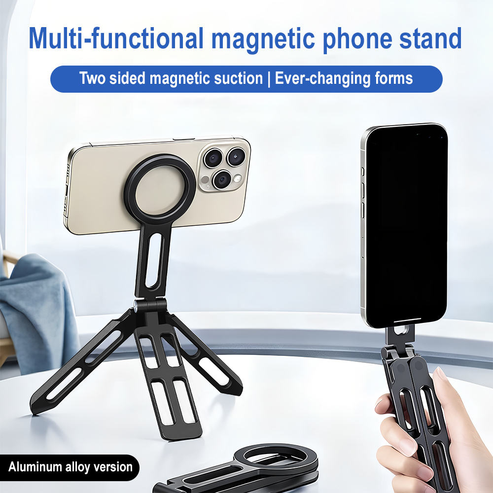 Magnetic Phone Holder Four-axi - огляд і ціна Selfie Stick Tripod